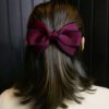 Red Bow Ribbon Hair Clip