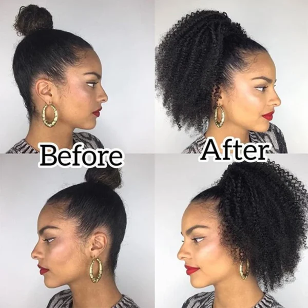 Afro Kinky Curly Ponytail - Image 2