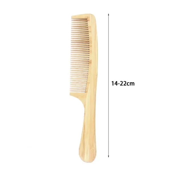 Hair Detangling Natural Bamboo comb for Stimulating Scalp Growth - Image 5
