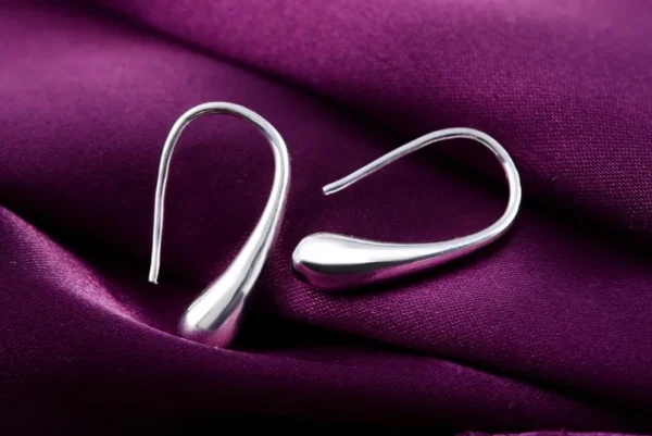 Silver Water Earrings - Image 4