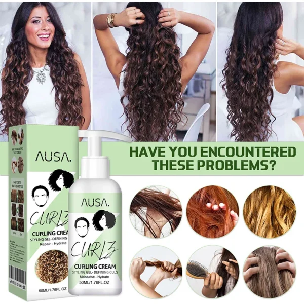 50ml Curling Anti-Frizz Styling Lotion Moisturizing Hair Care - Image 2