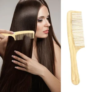 Hair Detangling Natural Bamboo comb for Stimulating Scalp Growth