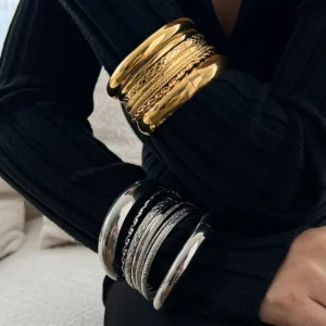 Set bangles Gold Silver
