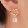 Steel Gold Plating Earrings